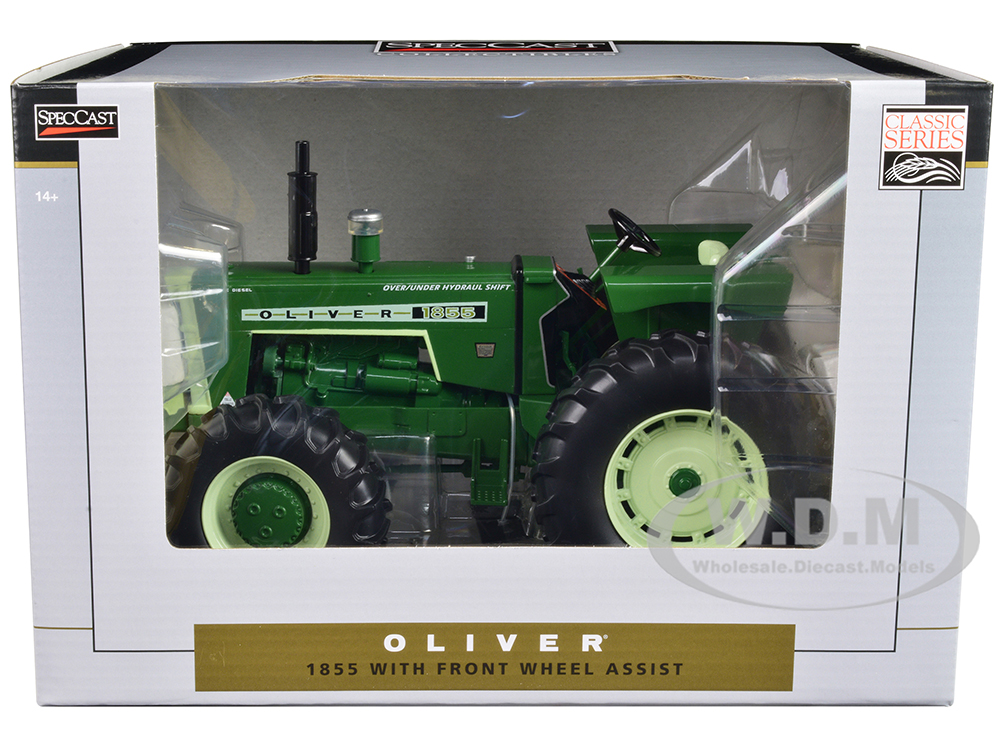 Oliver 1855 Front Wheel Assist Tractor Green "Classic Series" 1/16 Diecast Model by SpecCast