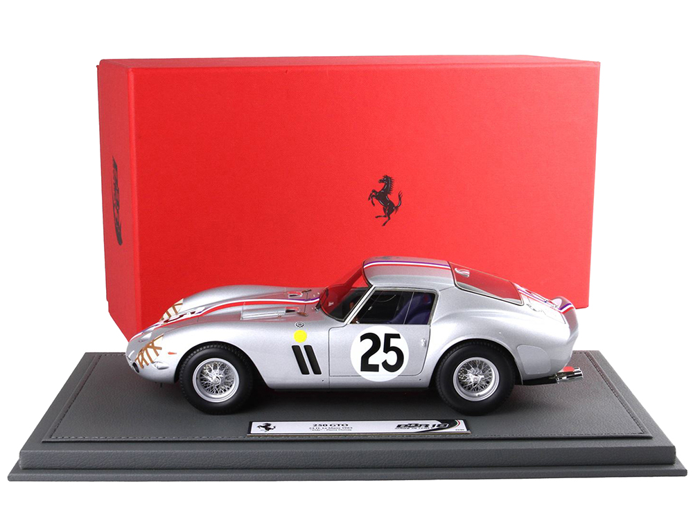Ferrari 250 GTO #25 Elde - Pierre Dumay 24 Hours of Le Mans (1963) with DISPLAY CASE Limited Edition to 90 pieces Worldwide 1/18 Model Car by BBR