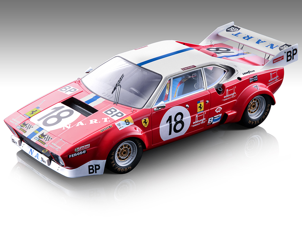 Ferrari 308 GTB4 LM #18 Giancarlo Gagliardi - Jean-Louis Lafosse 24 Hours of Le Mans (1974) Mythos Series Limited Edition to 155 pieces Worldwide 1/18 Model Car by Tecnomodel