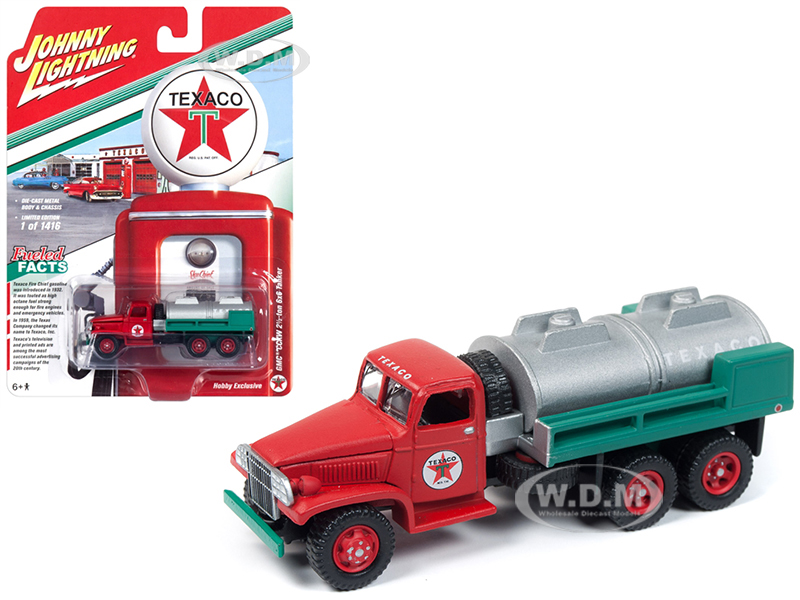 Gmc Cckw 2 1/2-ton 6x6 Tanker Truck "texaco" Limited Edition To 1416 Pieces Worldwide 1/87 Diecast Model By Johnny Lightning