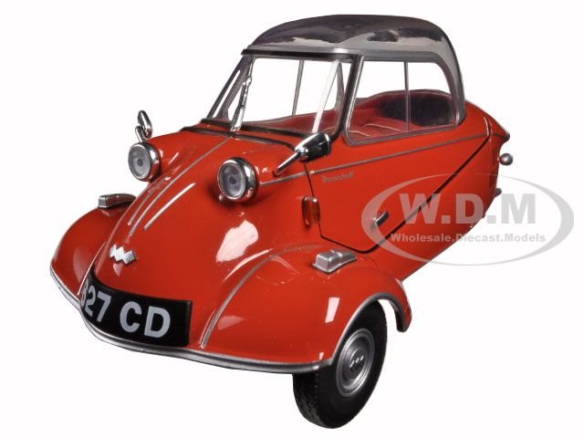 Messerschmitt KR200 Bubble Car Sardinian Red 1/18 Diecast Model Car by Oxford Diecast