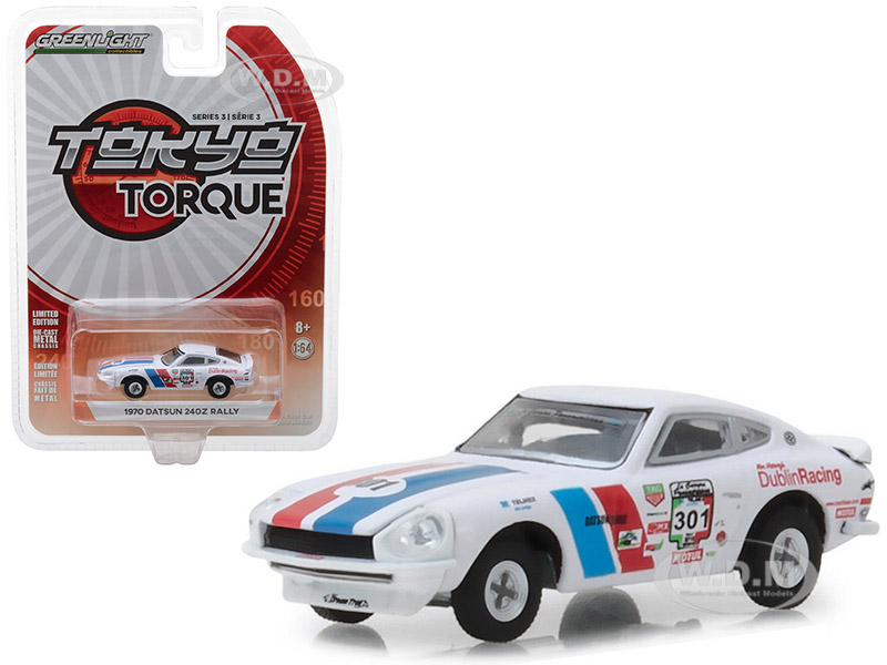 Image of 1970 Datsun 240Z 301 La Carrera Panamericana Rally 2015 Mexico "Tokyo Torque" Series 3 1/64 Diecast Model Car by Greenlight