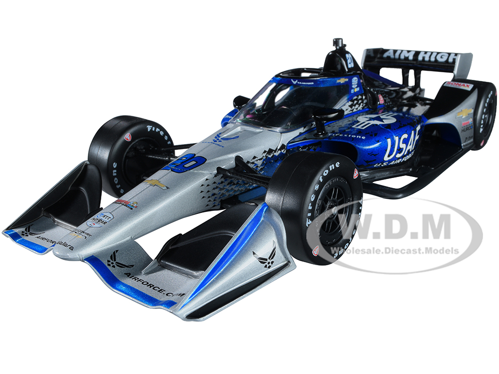 Dallara IndyCar 20 Conor Daly "U.S. Air Force" Ed Carpenter Racing (Road Course Configuration) "NTT IndyCar Series" (2021) 1/18 Diecast Model Car by