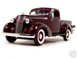 Image of 1937 Studebaker Express Pickup Truck Burgundy 1/18 Diecast Model Car by Road Signature