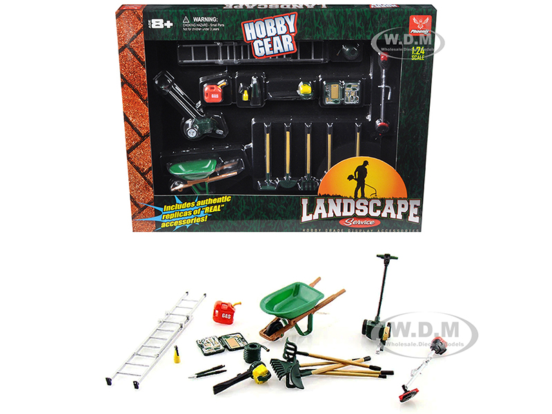 Landscape Service Accessories Set For 1/24 Scale Models By Phoenix Toys