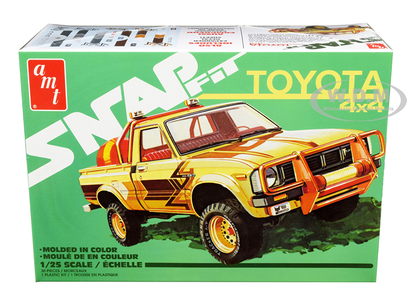 Skill 1 Snap Model Kit Toyota Hilux 4x4 Pickup Truck 1/25 Scale Model by AMT