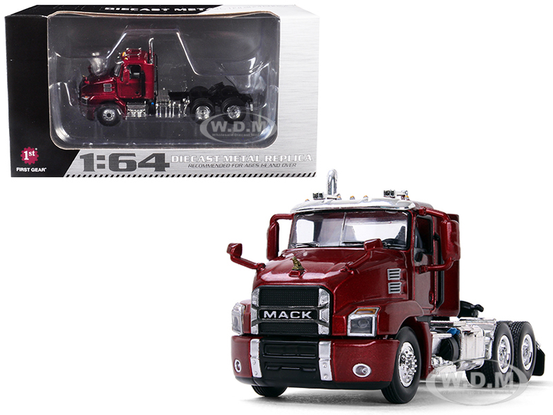 Mack Anthem Day Cab Lacquer Red 1/64 Diecast Model By First Gear