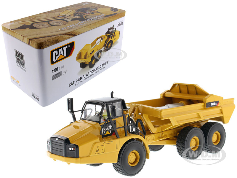 Image of CAT Caterpillar 740B EJ Articulated Truck with Operator "High Line Series" 1/50 Diecast Model by Diecast Masters