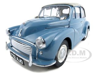 1960 Morris Minor Open Convertible Clipper Blue 1 of 1500 Produced 1/12 Diecast Model Car by Sunstar