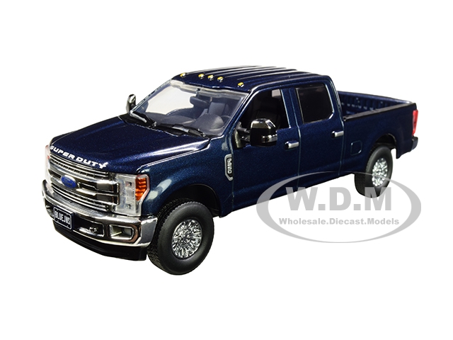 Image of Ford F-250 Crew Cab Super Duty Pickup Truck Blue Jeans Dark 1/50 Diecast Model Car by First Gear