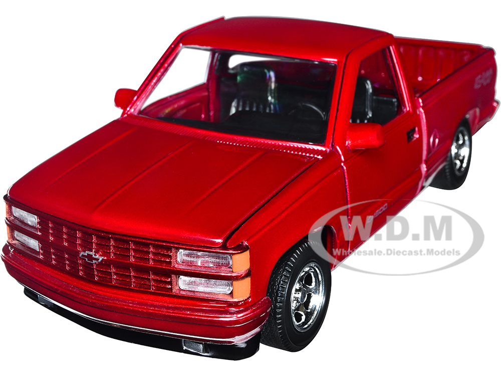 1992 Chevrolet 454 SS Pickup Truck Red Metallic 1/24 Diecast Model Car by Motormax