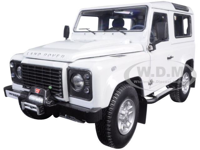Image of 1984 Land Rover Defender 90 Fuji White 1/18 Diecast Car Model by Kyosho
