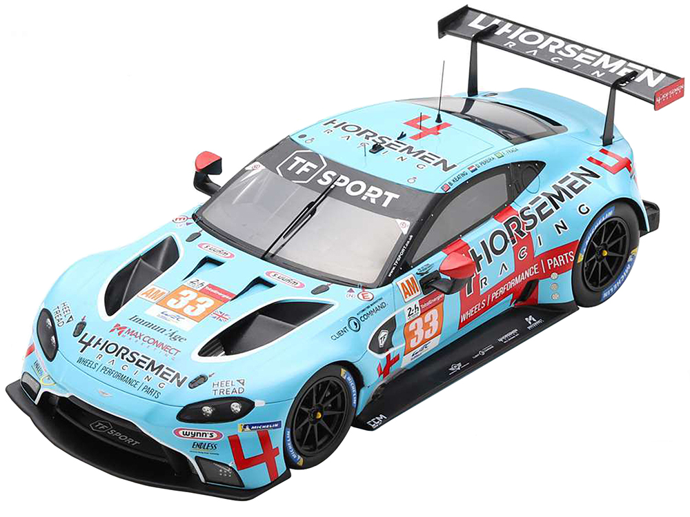 Aston Martin Vantage AMR 33 Ben Keating - Dylan Pereira - Felipe Fraga "TF Sport" 2nd Place LMGTE Am Class 24 Hours of Le Mans (2021) 1/18 Model Car