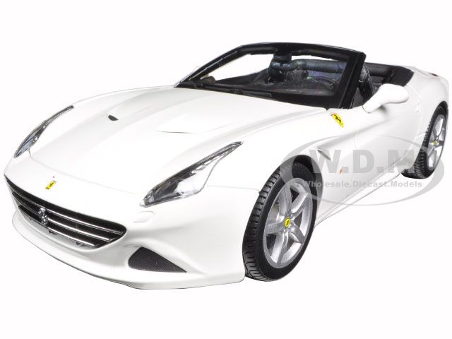 Ferrari California T (open Top) White 1/18 Diecast Model Car By Bburago