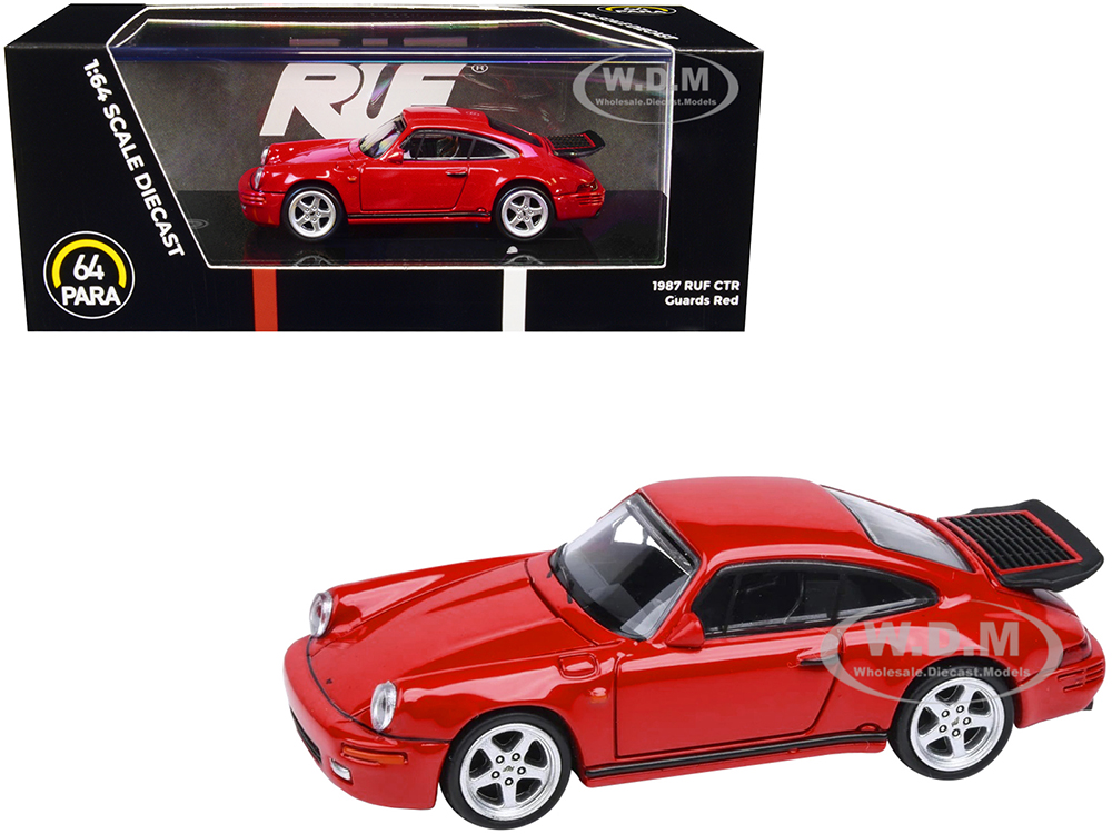 1987 RUF CTR Guards Red 1/64 Diecast Model Car by Paragon Models