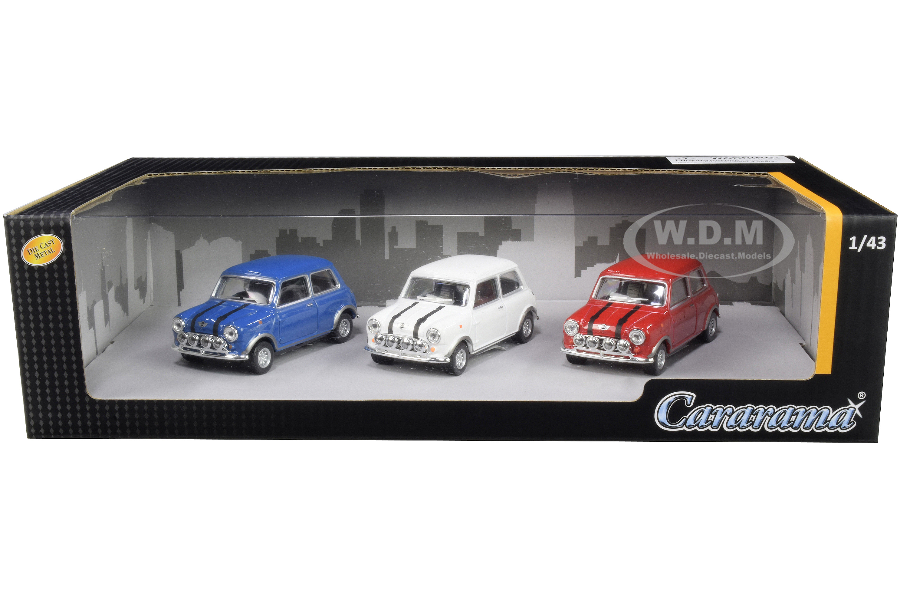 Mini Cooper 3 Piece Gift Set 1/43 Diecast Model Cars By Cararama