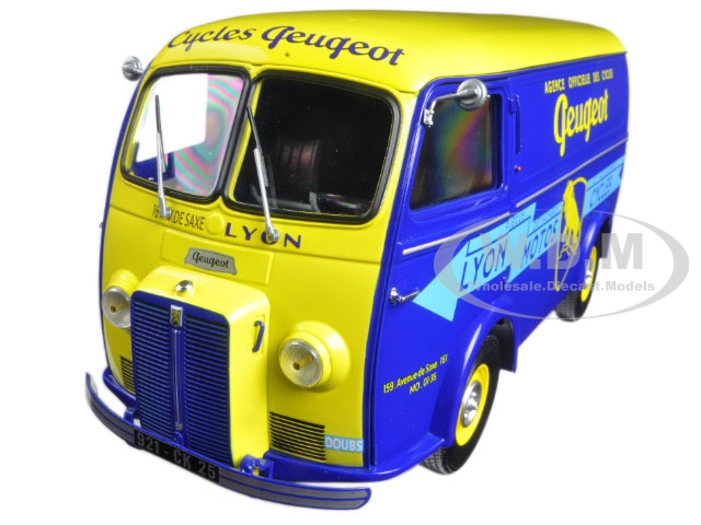 Image of 1956 Peugeot D4A "Cycles Peugeot" 1/18 Diecast Model Car by Norev