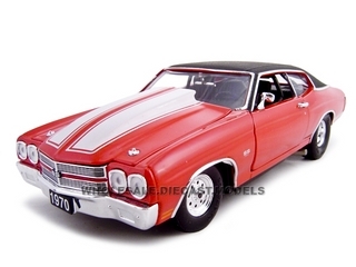 1970 Chevrolet Chevelle SS 454 Pro Street Red 1/24 Diecast Car by Unique Replicas