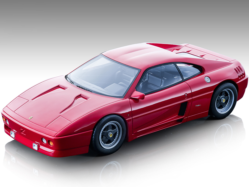 1991 Ferrari 348 Zagato Rosso Corsa Red Mythos Series Limited Edition to 210 pieces Worldwide 1/18 Model Car by Tecnomodel