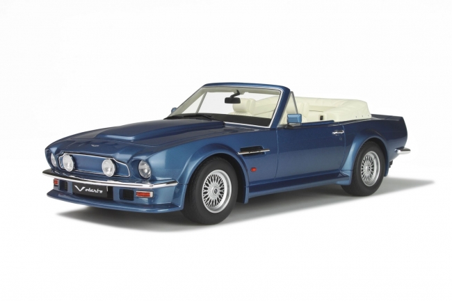 1977 Aston Martin V8 Vantage Volante Blue Limited Edition To 1000pcs 1/18 Model Car By Gt Spirit