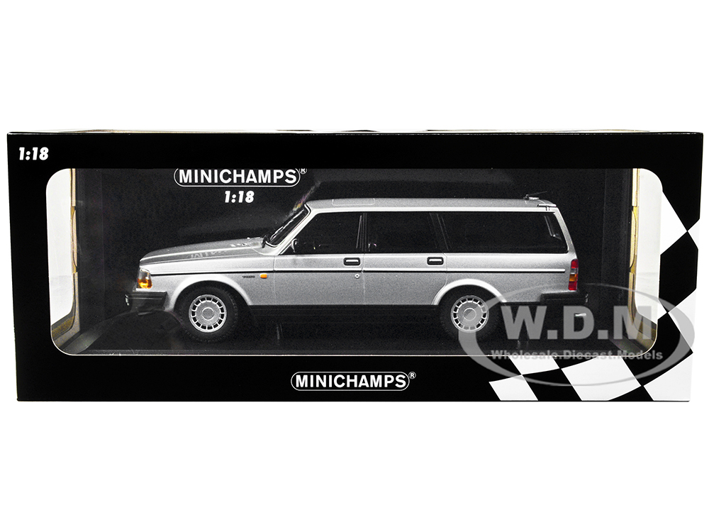 1986 Volvo 240 GL Break Silver Metallic Limited Edition to 414 pieces Worldwide 1/18 Diecast Model Car by Minichamps