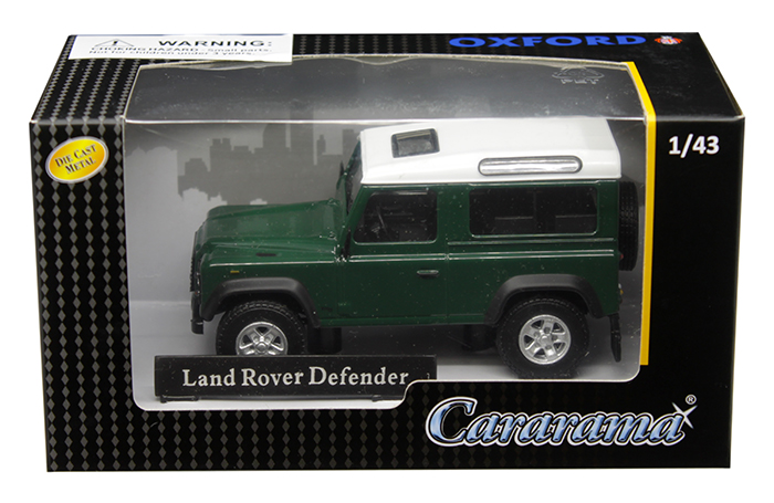 Land Rover Defender Dark Green 1/43 Diecast Model Car by Cararama