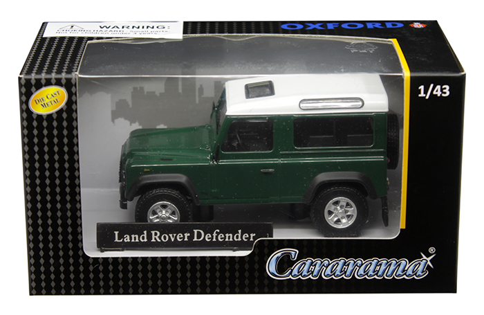 Land Rover Defender Dark Green 1/43 Diecast Model Car By Cararama