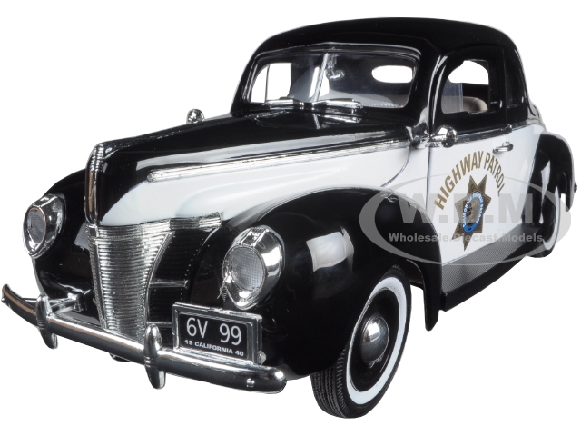 1940 Ford Coupe Deluxe California Highway Patrol CHP "Timeless Classics" 1/18 Diecast Model Car by Motormax