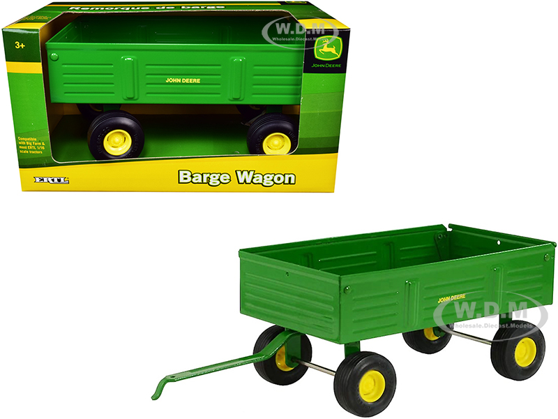 Image of John Deere Barge Wagon Green 1/16 Diecast Model by ERTL TOMY