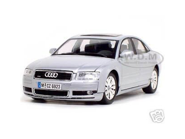 2004 Audi A8 Silver 1/18 Diecast Model Car By Motormax