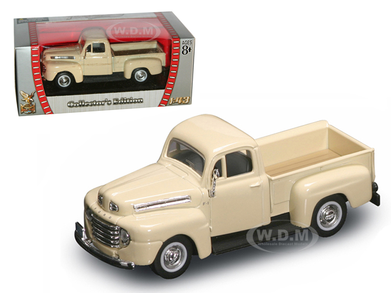 1948 Ford F-1 Pickup Truck Cream 1/43 Diecast Model Car by Road Signature