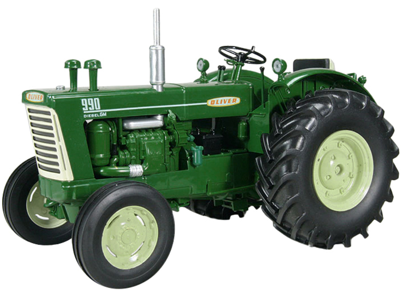 Oliver 990 Wide Front Diesel Tractor Green Classic Series 1/16 Diecast Model By SpecCast