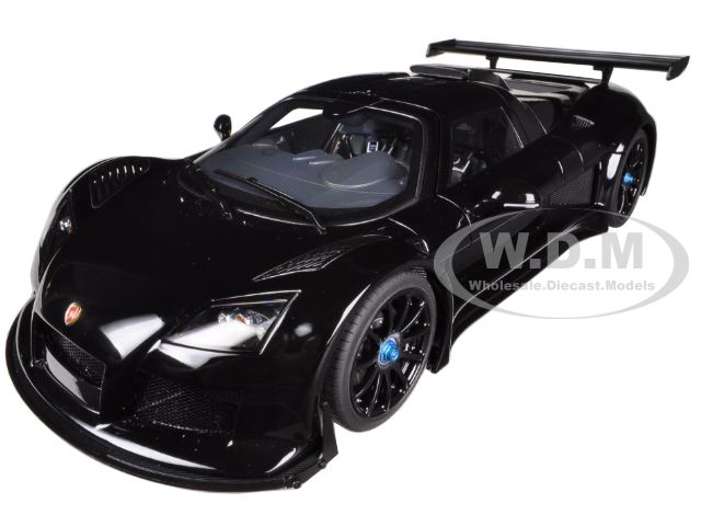 Image of Gumpert Apollo S Black 1/18 Diecast Car Model by Autoart