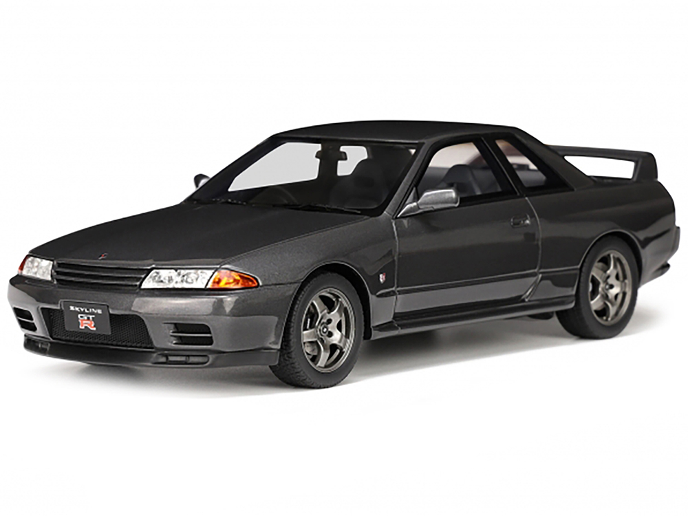 1993 Nissan Skyline GT-R (BNR32) RHD (Right Hand Drive) Gun Gray Metallic Limited Edition to 3000 pieces Worldwide 1/18 Model Car by Otto Mobile