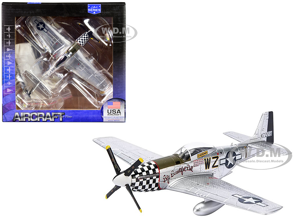 North American P-51D Mustang Fighter Aircraft "Big Beautiful Doll" "Col. John Landers 78th FG" "Collector Series" 1/72 Diecast Model by Air Force 1