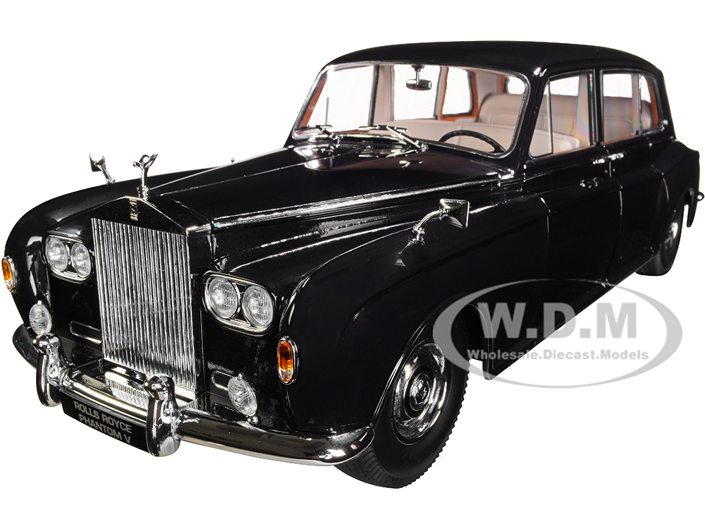 1964 Rolls Royce Phantom V Midnight Blue Metallic 1/18 Diecast Model Car by Paragon Models