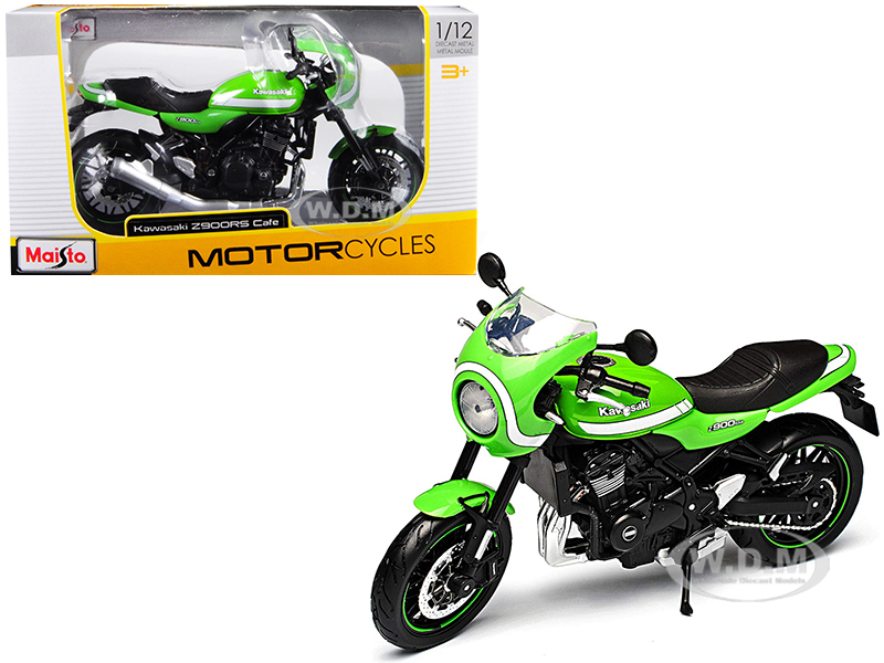 Kawasaki Z900rs Cafe Green 1/12 Diecast Motorcycle Model By Maisto