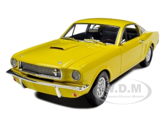 1966 Shelby Mustang GT 350 Fastback Yellow 1/18 Diecast Car Model by Shelby Collectibles