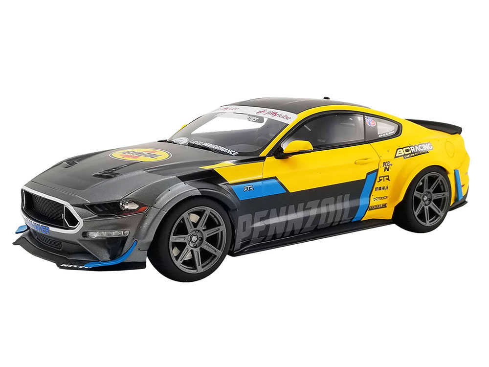 2021 Ford Mustang RTR Spec 5 Widebody "Pennzoil" Livery "USA Exclusive" Series 1/18 Model Car by GT Spirit for ACME