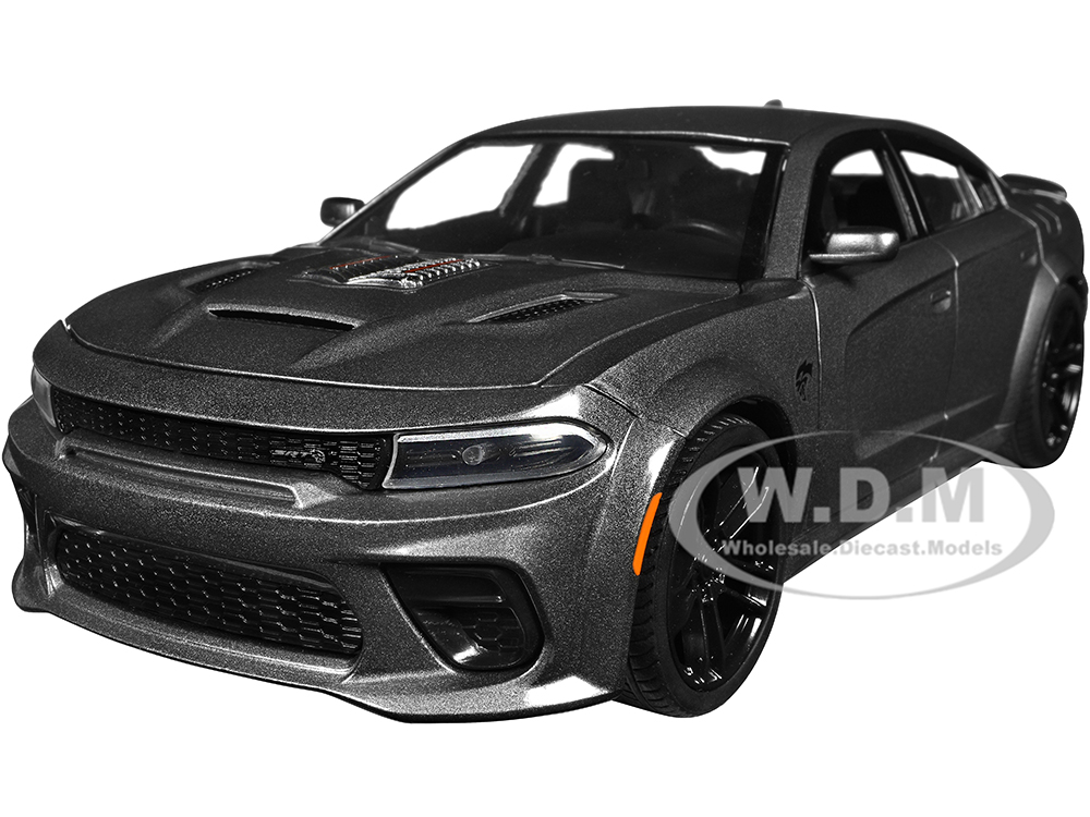 2021 Dodge Charger SRT Hellcat Gray Metallic "Fast X" (2023) Movie "Fast &amp; Furious" Series 1/24 Diecast Model Car by Jada