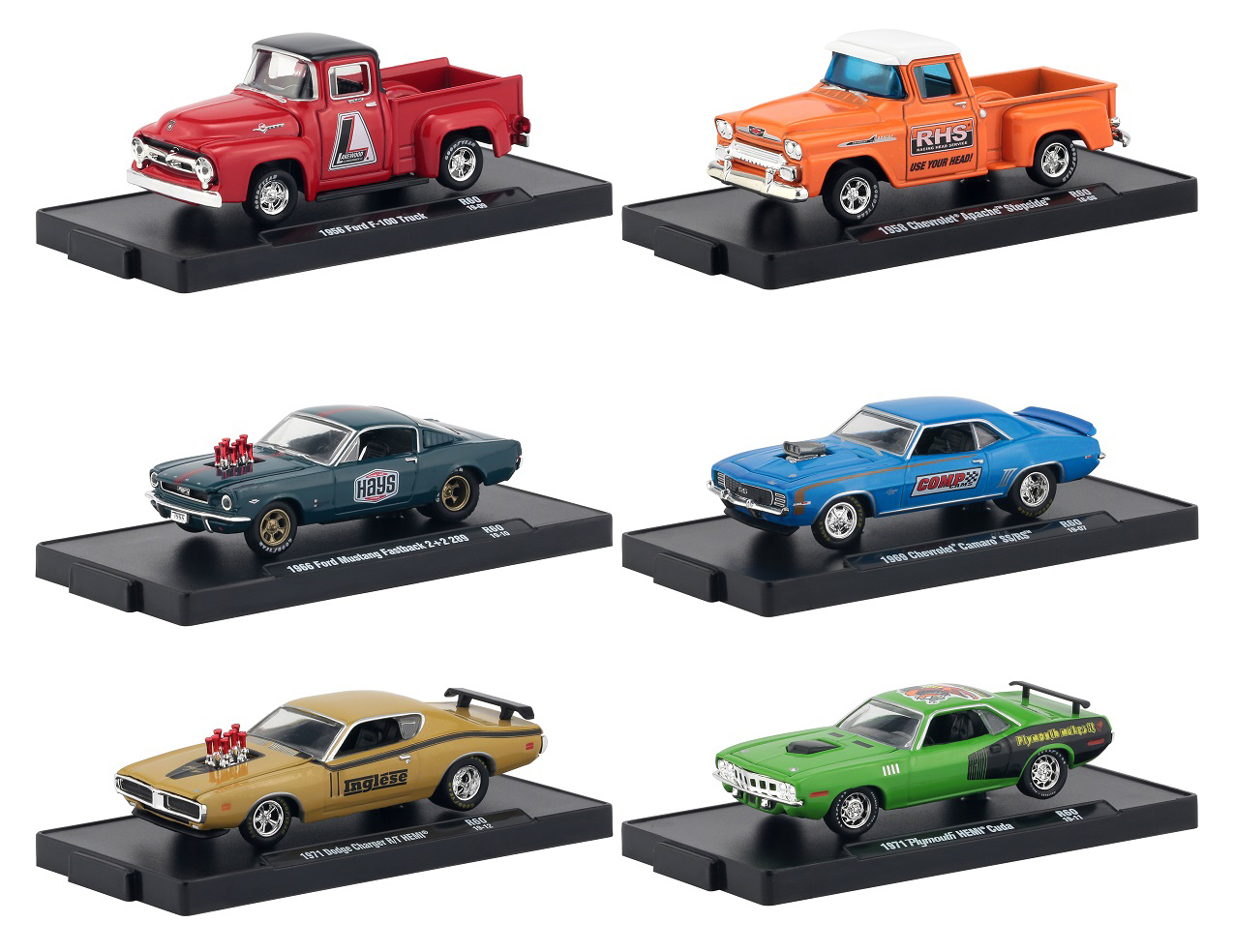 Drivers 6 Cars Set Release 60 In Blister Packs 1/64 Diecast Model Cars By M2 Machines