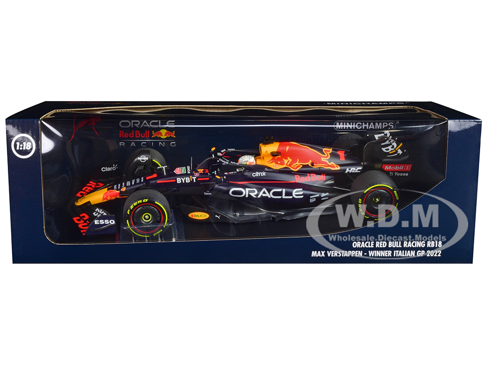 Red Bull Racing RB18 #1 Max Verstappen Oracle Winner F1 Formula One French GP (2022) with Driver Limited Edition to 342 pieces Worldwide 1/18 Diecast Model Car by Minichamps