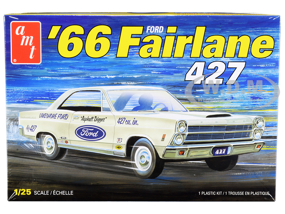 Skill 2 Model Kit 1966 Ford Fairlane 427 1/25 Scale Model by AMT