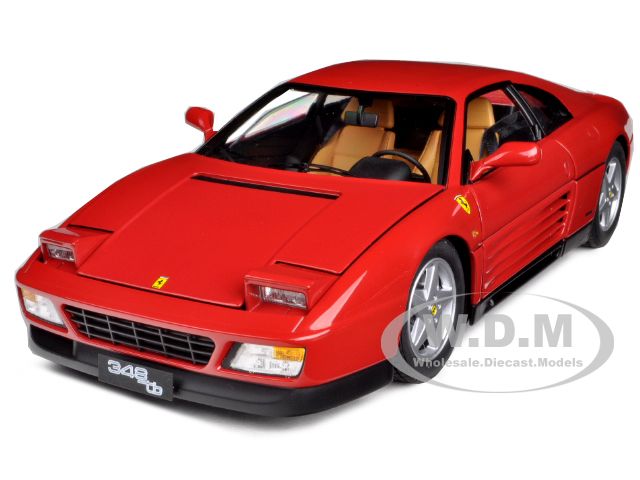 1989 Ferrari 348 Tb Red Elite Edition 1/18 Diecast Car Model By Hotwheels
