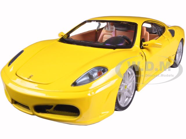 Ferrari F430 Yellow 1/24 Diecast Model Car By Bburago