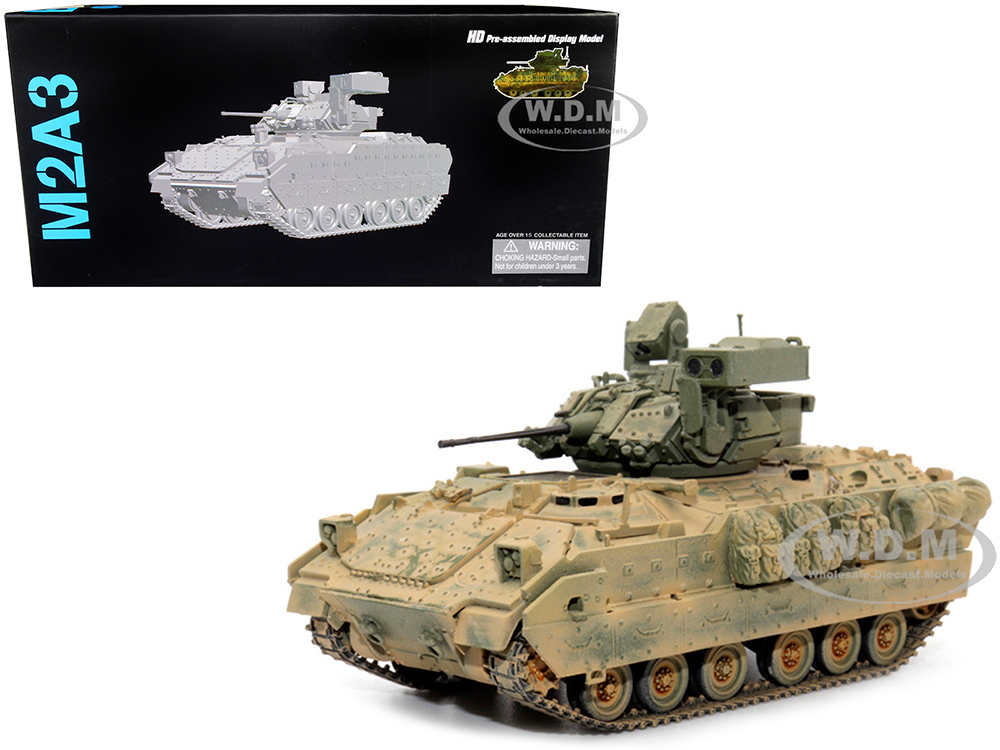 United States M2A3 Bradley IFV (Infantry Fighting Vehicle) Olive Drab (Dusty Version) "NEO Dragon Armor" Series 1/72 Plastic Model by Dragon Models