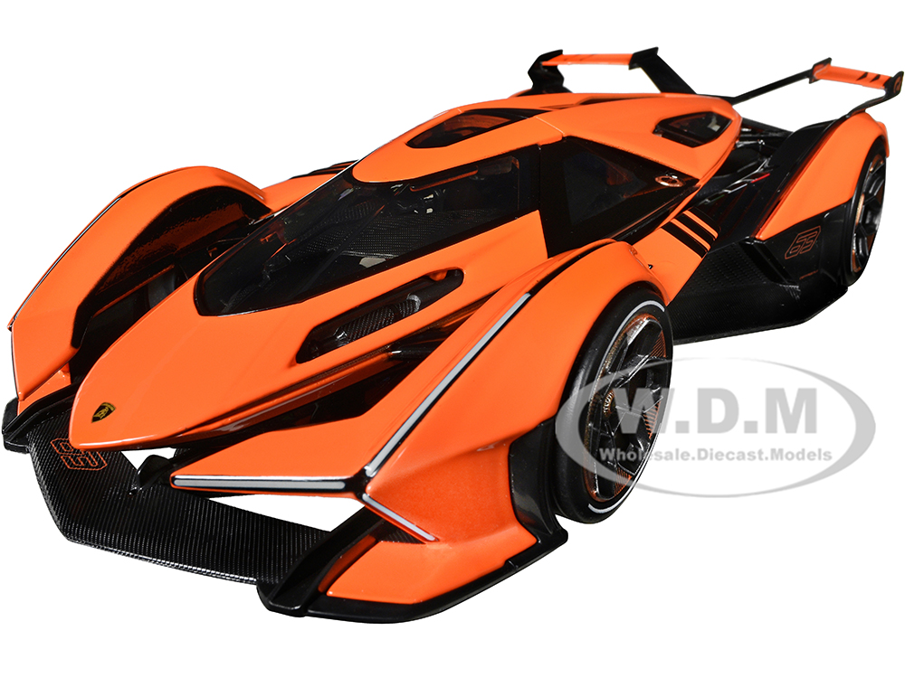 Lamborghini V12 Vision Gran Turismo Orange Metallic Special Edition 1/18 Diecast Model Car by Maisto