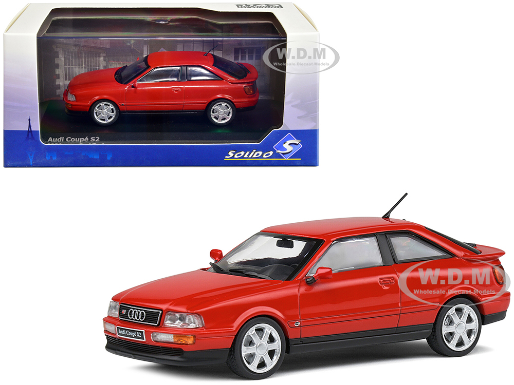 1992 Audi Coupe S2 Lazer Red 1/43 Diecast Model Car By Solido