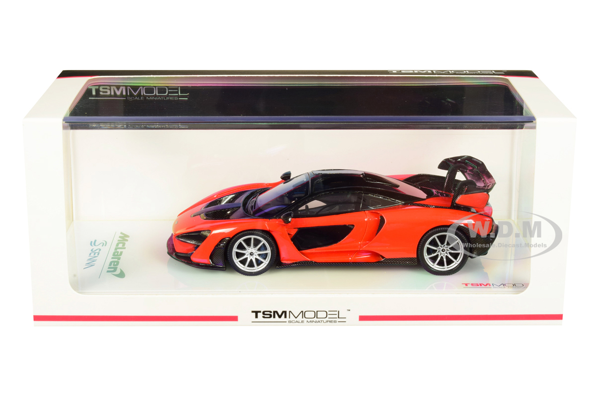 Mclaren Senna Mira Orange With Black Top 1/43 Model Car By True Scale Miniatures