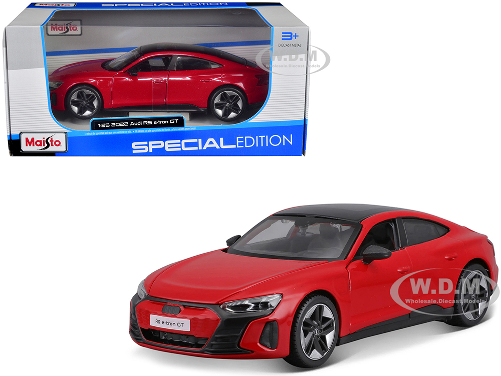 2022 Audi RS e-Tron GT Red with Black Top and Sunroof 
